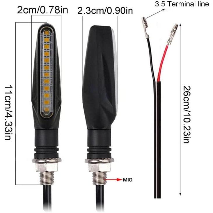 【並行輸入品】MAANYA motorcycle turn signal Motorcycle Turn Signal Lights Motorbikの画像