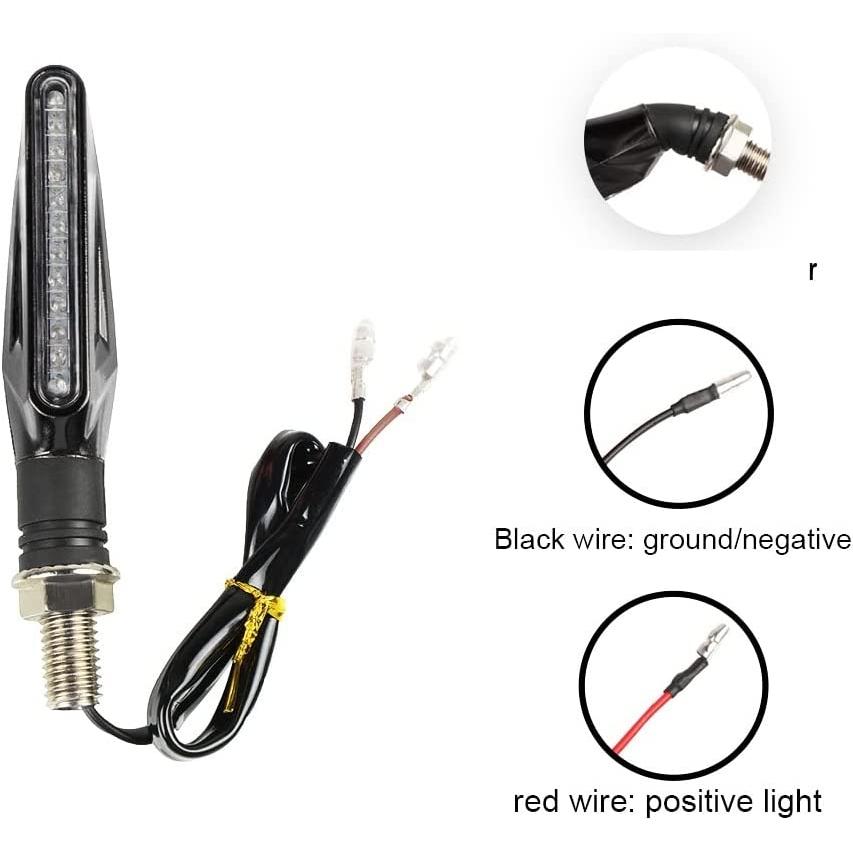 【並行輸入品】JEANCE Motorcycle Turn Signal 4pcs Motorcycle High Bright Amber Turnの画像
