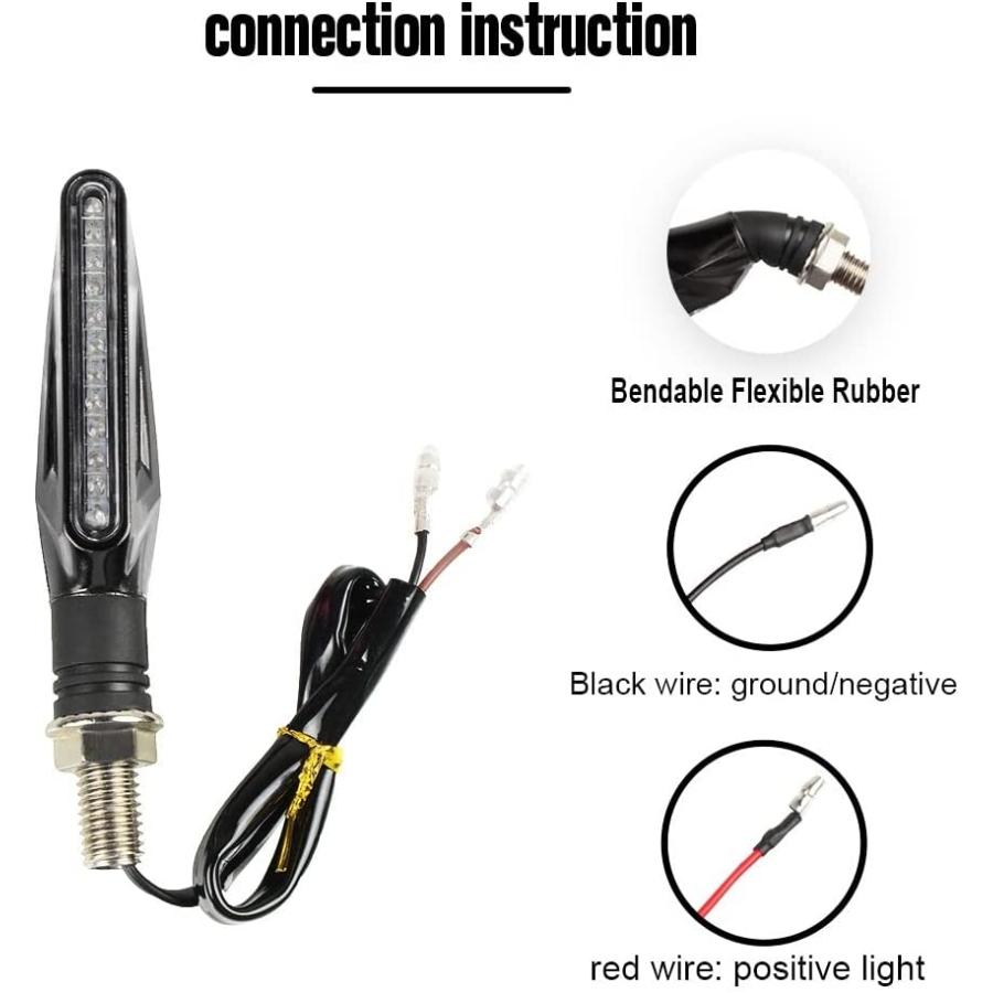 【並行輸入品】KAFARE Motorcycle turn lights 4pcs Motorcycle High Bright Amber Turnの画像