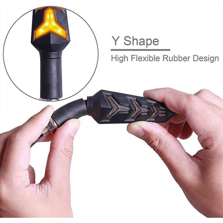 【並行輸入品】KAFARE Motorcycle turn lights 4PCS Motorcycle Turn Signal Light Builの画像