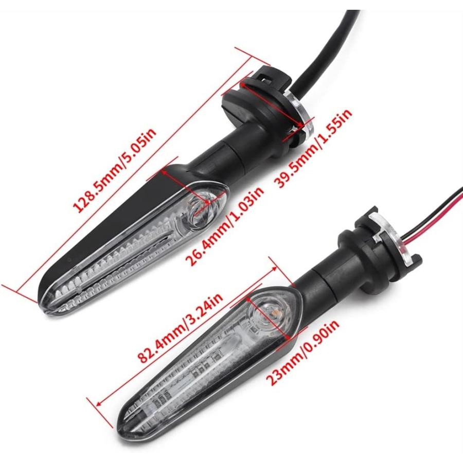 【並行輸入品】Motorcycle turn lights Turn Signal Light For YAMAHA MT07 MT03 MT09 T_2