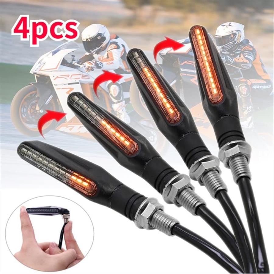 【並行輸入品】Motorcycle turn lights 4PCS Motorcycle Turn Signal Lights Amber Flasの画像