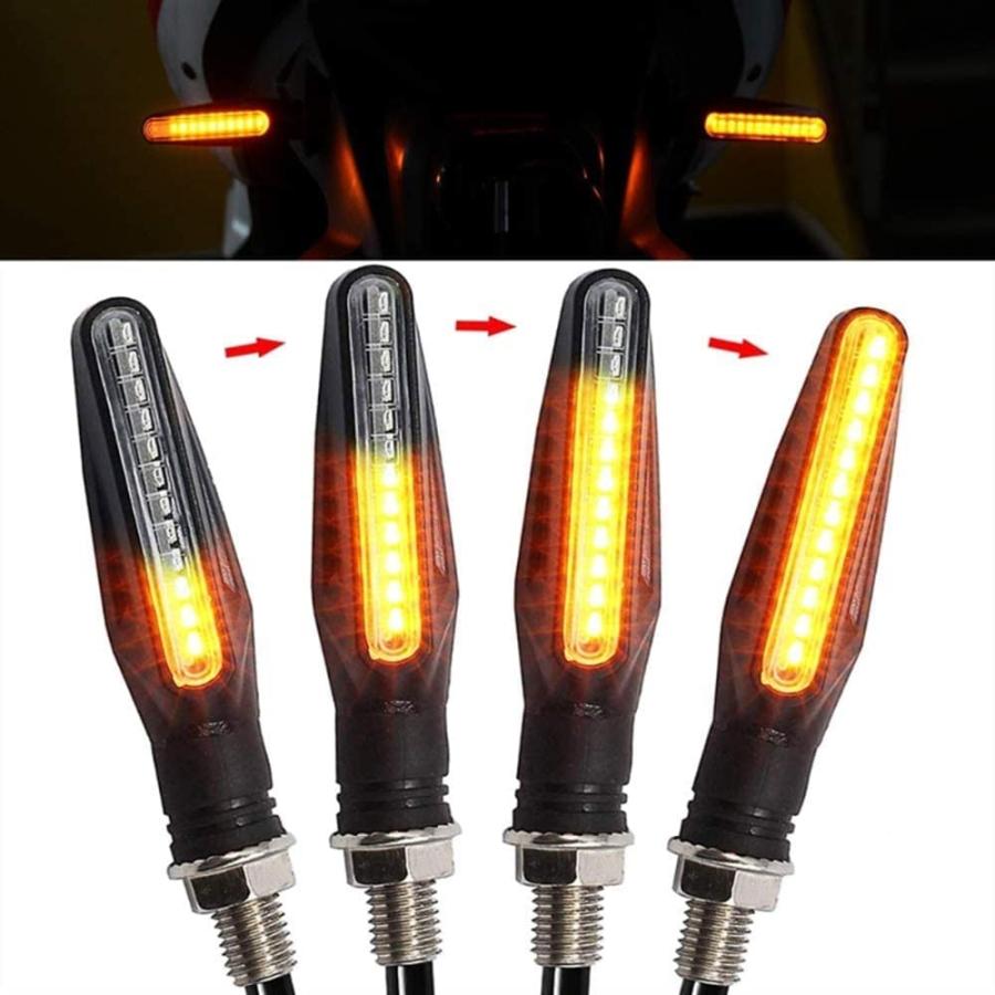 【並行輸入品】Motorcycle turn lights 4PCS Motorcycle Turn Signal Lights Amber Flasの画像