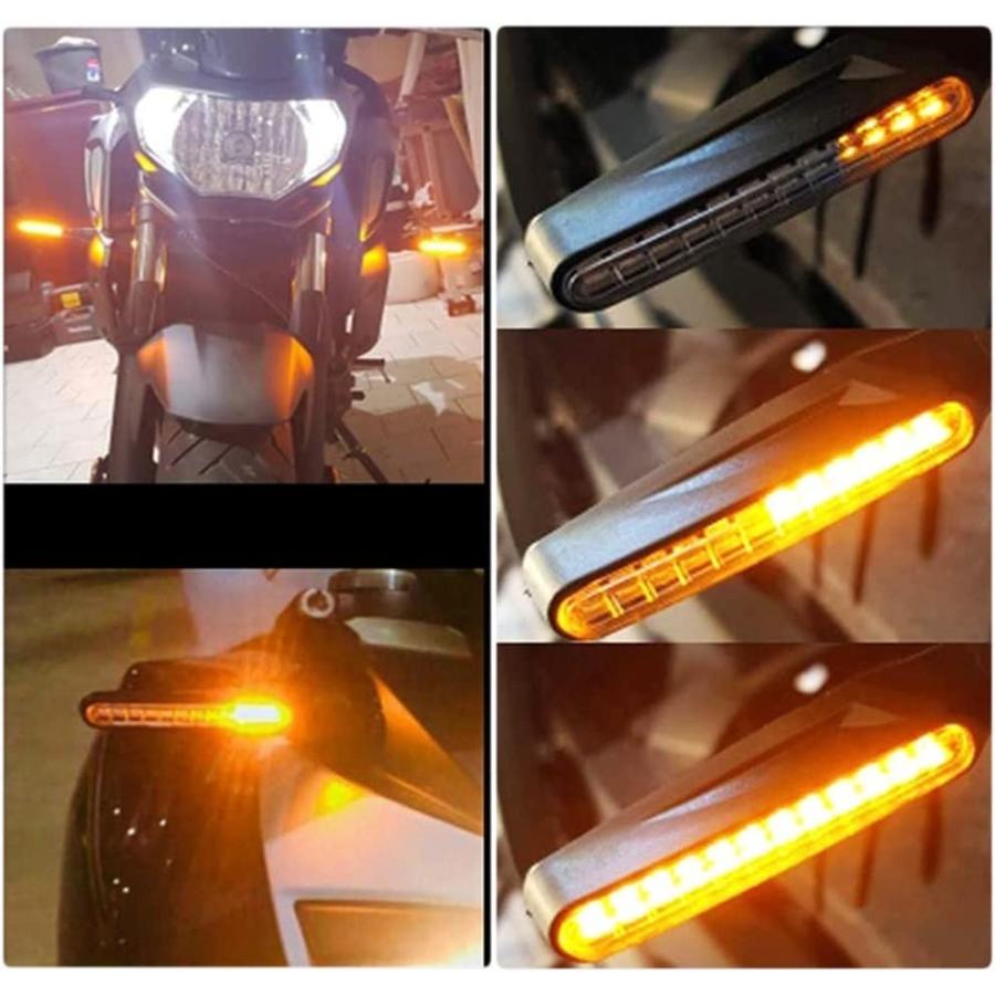 【並行輸入品】Motorcycle turn lights 4PCS Motorcycle Turn Signal Lights Amber Flasの画像