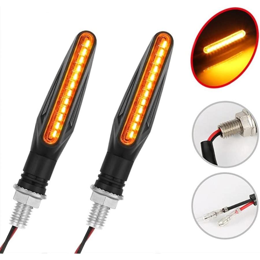【並行輸入品】Motorcycle turn lights 4PCS Motorcycle Turn Signal Lights Amber Flasの画像