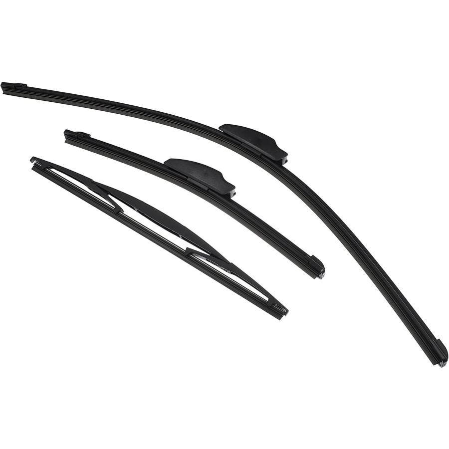X AUTOHAUX 3 Pcs Front Rear Windscreen Wiper Blades Set for Honda Jazz