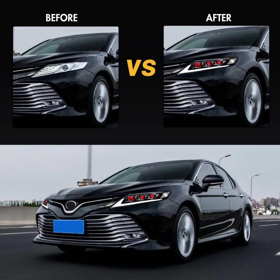 並行輸入品】トヨタカムリヘッドライトアセンブリ 2018-2023 SE LE XSE