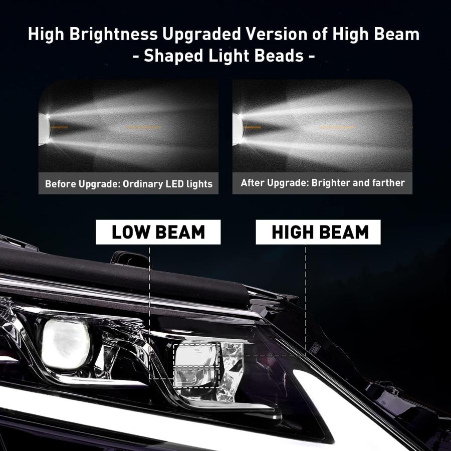 トヨタ カムリ ヘッドライト LED付き Amazon | TT-ABC トヨタカムリLED 3眼 ヘッドライト 70系全機種