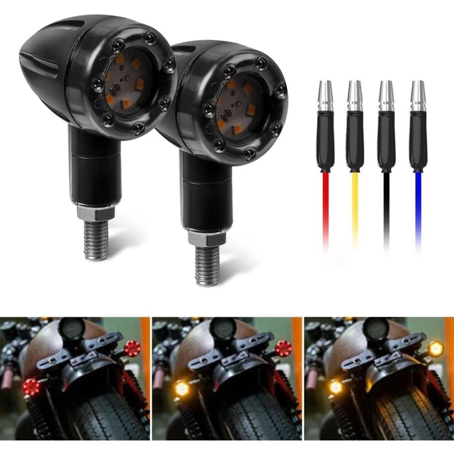 並行輸入品】motorcycle turn signal 4Pcs Motorcycle Bike Amber +