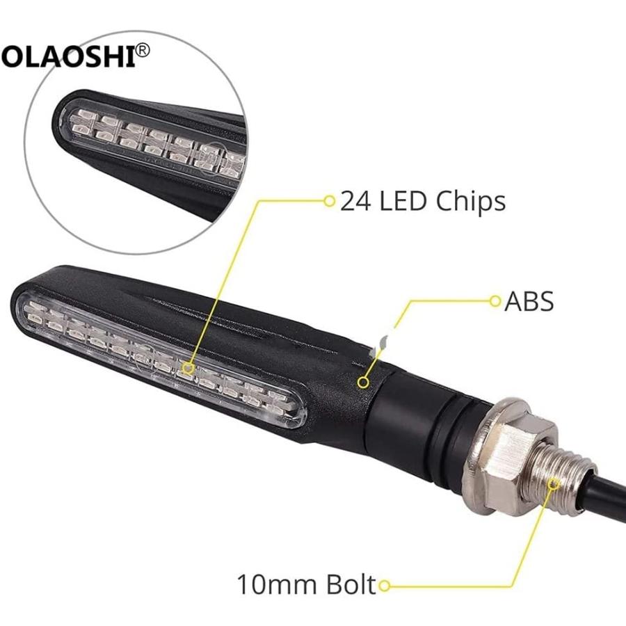【並行輸入品】Motorcycle turn lights Motorcycle Bright Amber Turn Signal Indicatorの画像