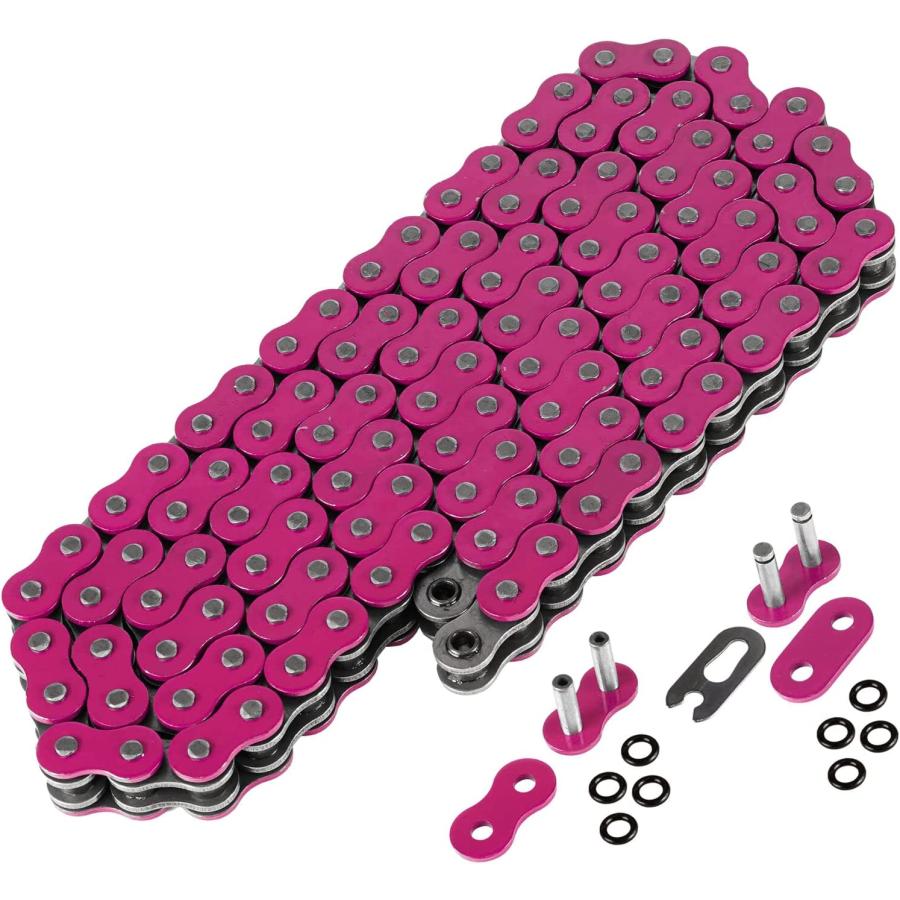 【並行輸入品】525 X 120 Links Motorcycle ATV Pink O-Ring Drive Chain 525-Pitch 120
