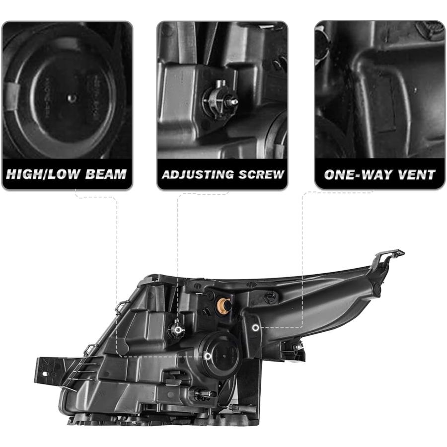 【並行輸入品】SOCKIR プロジェクターヘッドライトアセンブリ 電球付き 2011-2015 Ford Explorer OEスタイルヘッドランプ