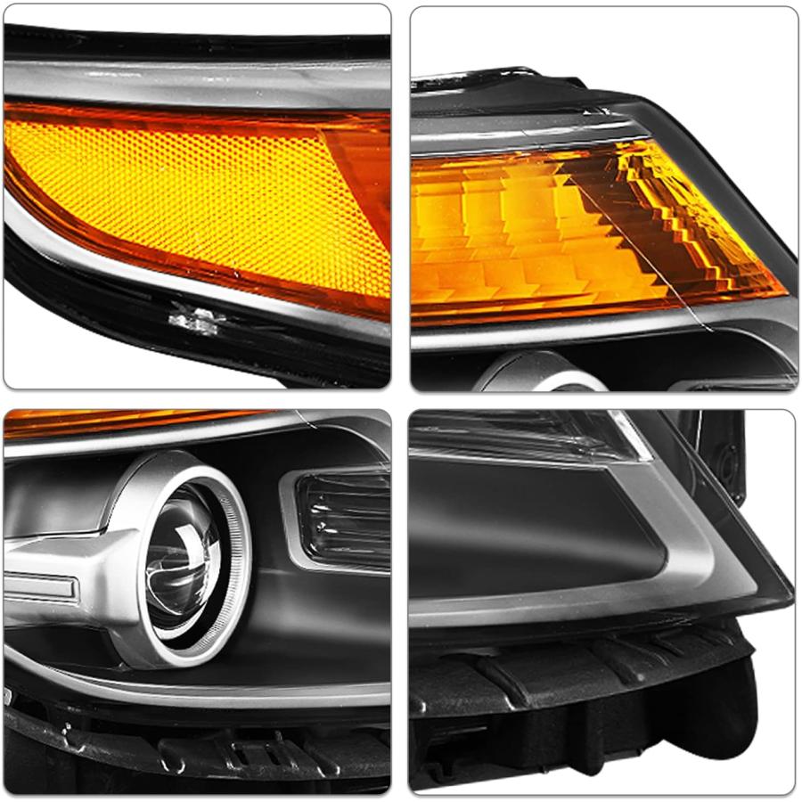 【並行輸入品】SOCKIR プロジェクターヘッドライトアセンブリ 電球付き 2011-2015 Ford Explorer OEスタイルヘッドランプ