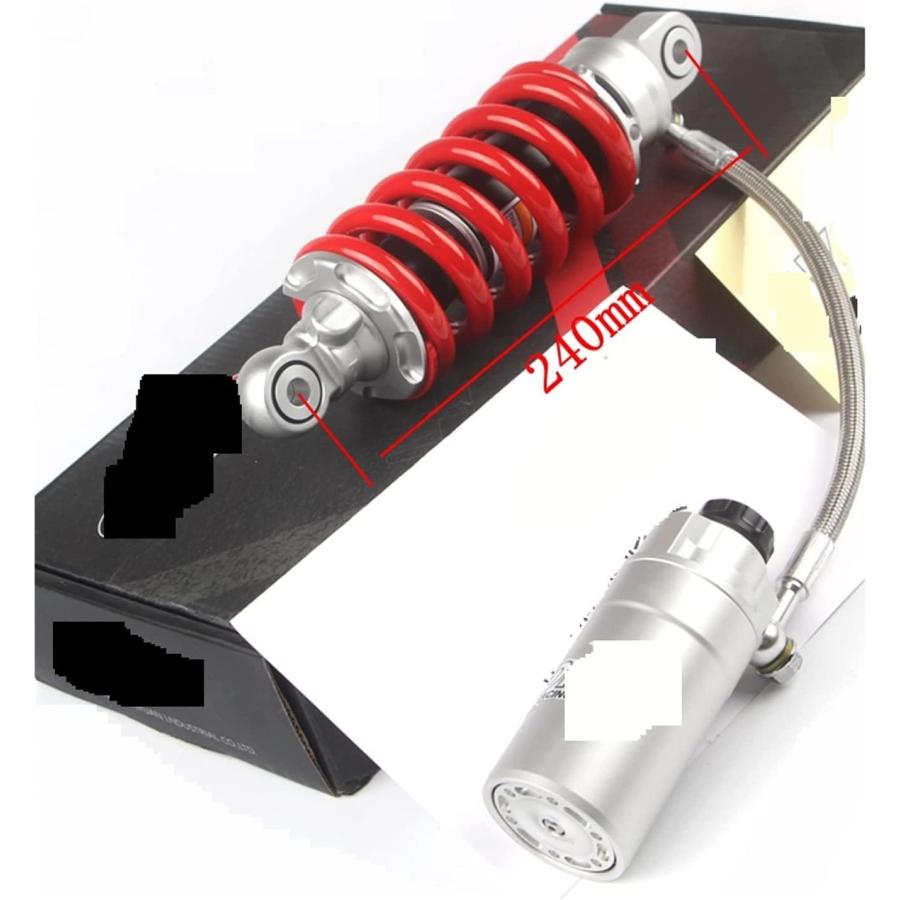 【並行輸入品】WEISRE 245/260mm Motorcycle Adjustable Spring Air Shock Absorber Fit_3
