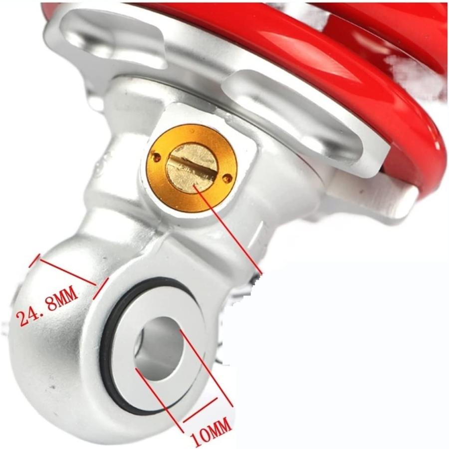 【並行輸入品】WEISRE 245/260mm Motorcycle Adjustable Spring Air Shock Absorber Fit_4