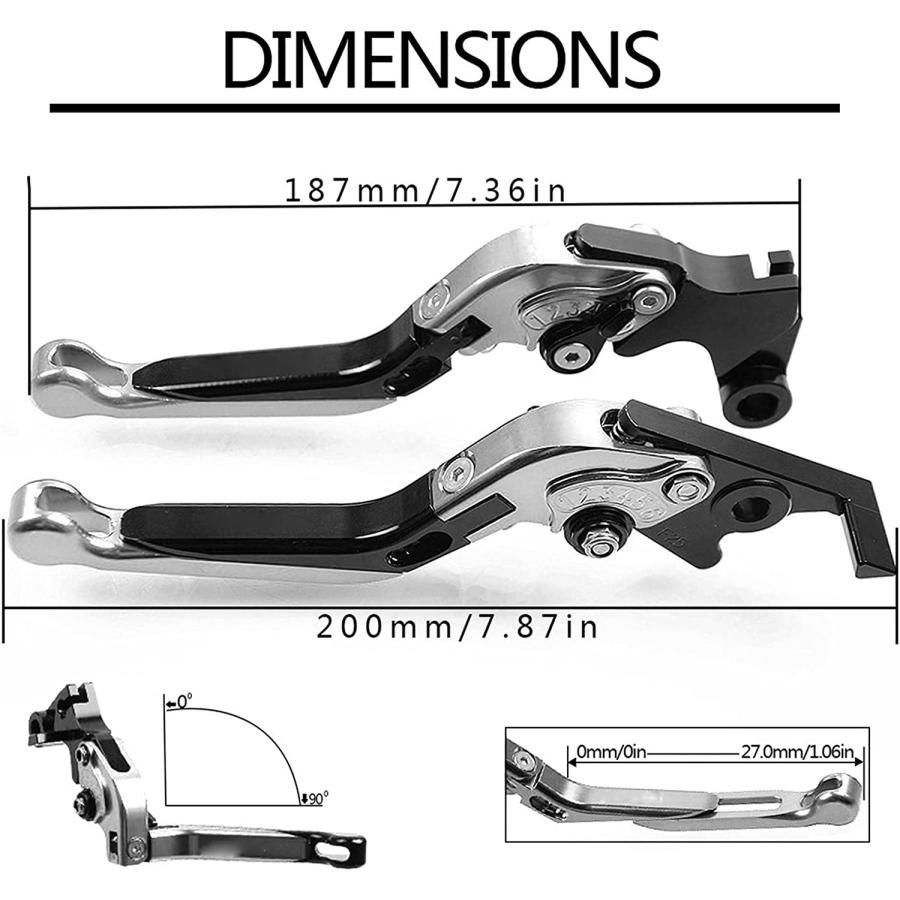 【並行輸入品】EGEIRA Clutch YZF 600R Motorcycle Adjustable Brake Clutch Lever Hand_2