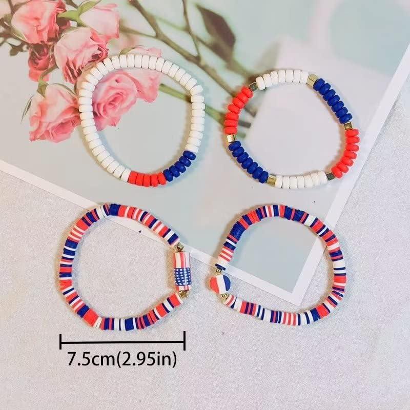 並行輸入品】Zhang shine 7月4日ブレスレットセット Heishi サーファー