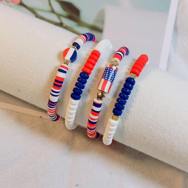 並行輸入品】Zhang shine 7月4日ブレスレットセット Heishi サーファー