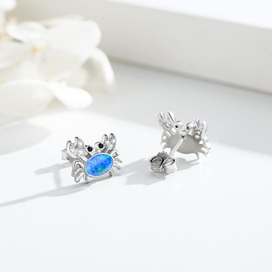 並行輸入品】カニピアス スターリングシルバー カニスタッドピアス