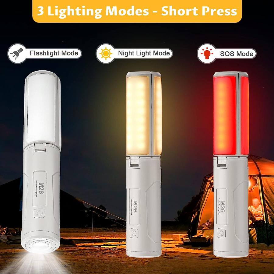 welltop Camping Lantern Rechargeable  Portable Freefolding LED Lantern Flashlight with Bright 750 Lumens 3 Light Modes  3500mAh Power Bank Camping｜dep-dreamfactory｜02