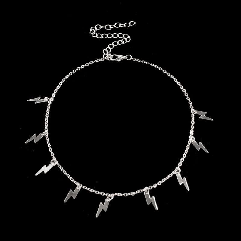 【並行輸入品】n/a Hip Hop Lightning Tassel Pendant Necklace Women's Party Short Ch_2