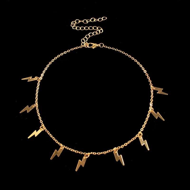 【並行輸入品】n/a Hip Hop Lightning Tassel Pendant Necklace Women's Party Short Ch_3