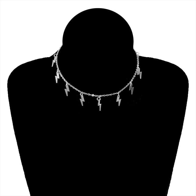【並行輸入品】n/a Hip Hop Lightning Tassel Pendant Necklace Women's Party Short Ch_4