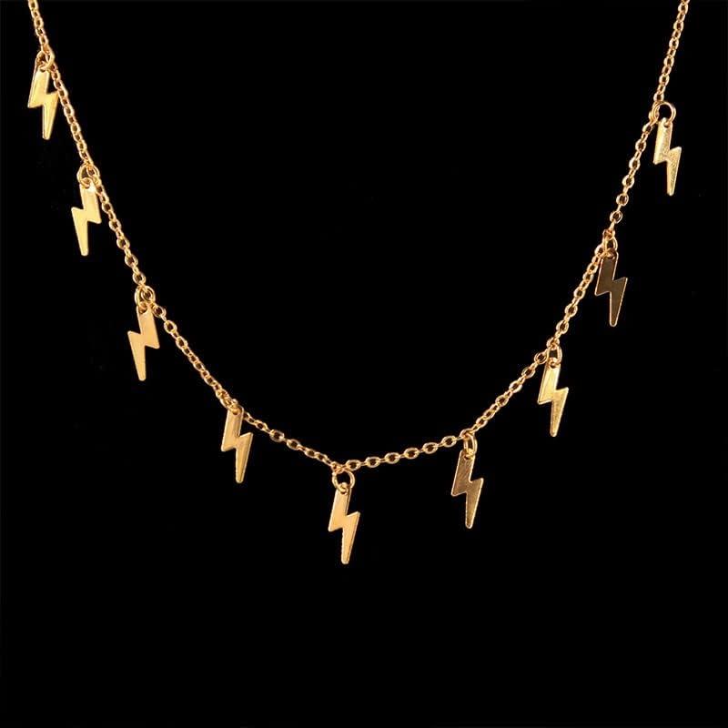 【並行輸入品】n/a Hip Hop Lightning Tassel Pendant Necklace Women's Party Short Ch_5