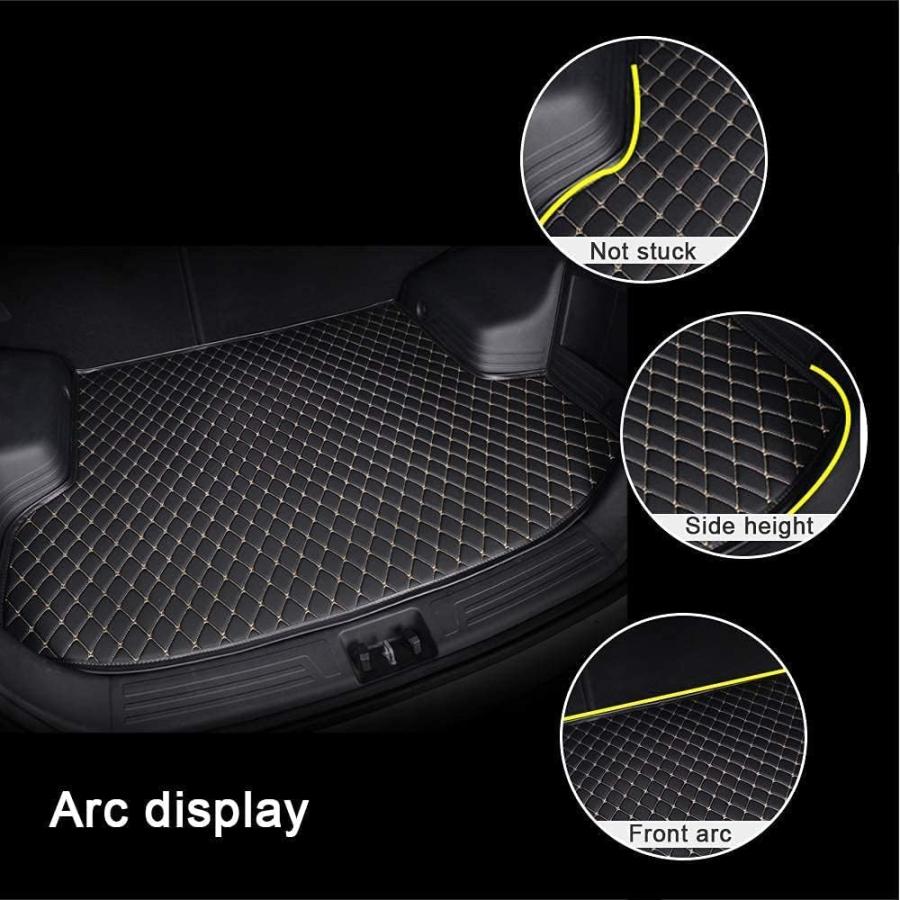 Custom Making Trunk Mats Cargo Mats for 95% Sedan SUV Pickup All Weather Protection Leather Liners (Wine)　並行輸入品｜dep-dreamfactory｜05