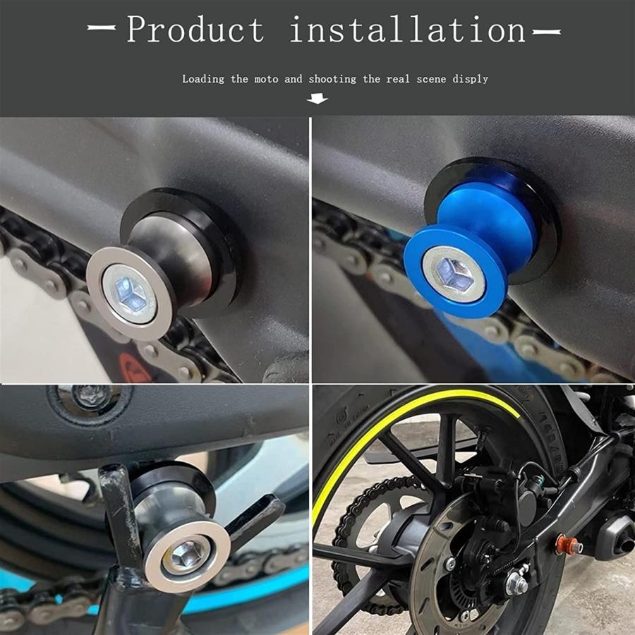 【並行輸入品】Motorcycle Rear Rocker Arm Slider Spool 10MM CNC Bracket Screw for K_5