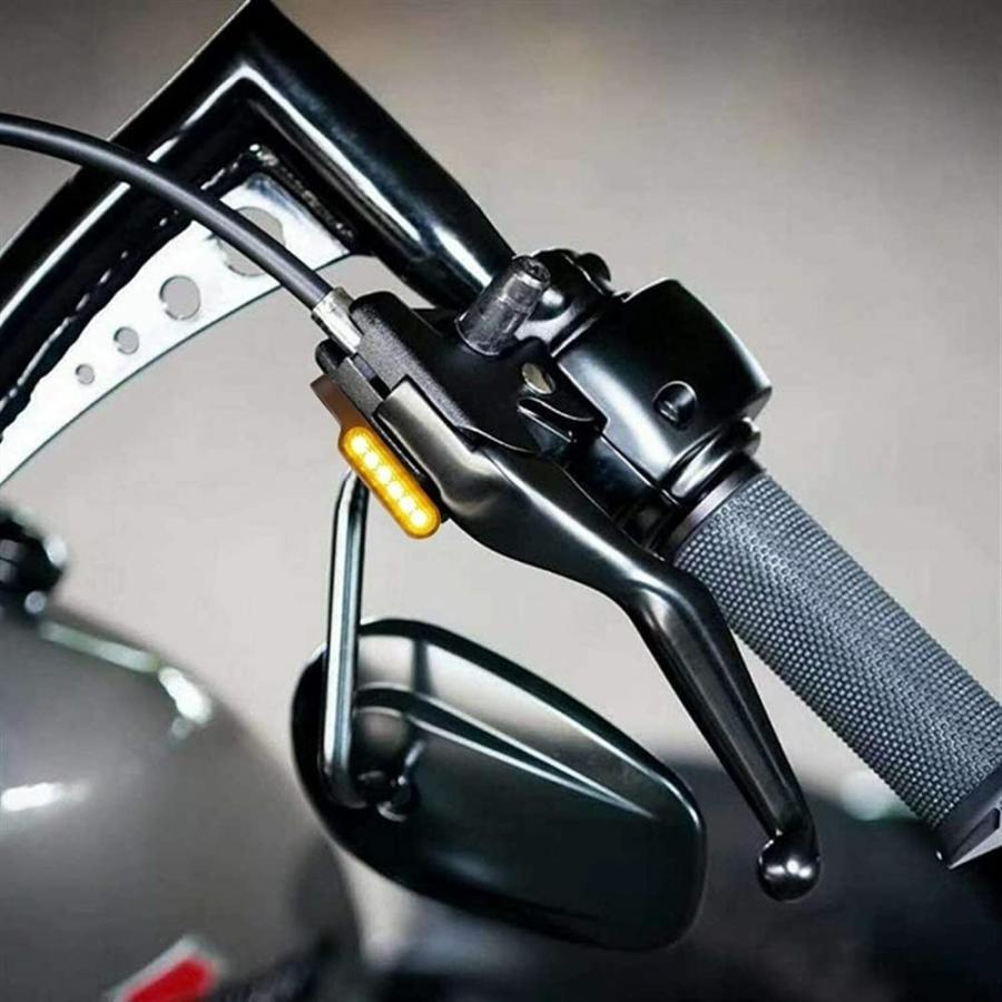 【並行輸入品】KAFARE Motorcycle turn lights 2Pcs Motorcycle Mini Turn Signal Runniの画像