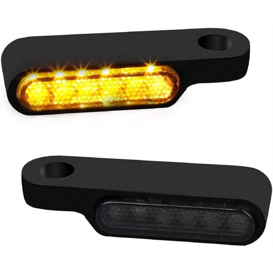 【並行輸入品】KAFARE Motorcycle turn lights 2Pcs Motorcycle Mini Turn Signal Runniの画像