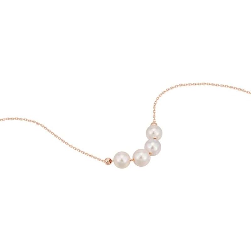 【並行輸入品】YASEZ Pearl Necklace 925 Silver Design Sense Niche Choker Collarboneの画像