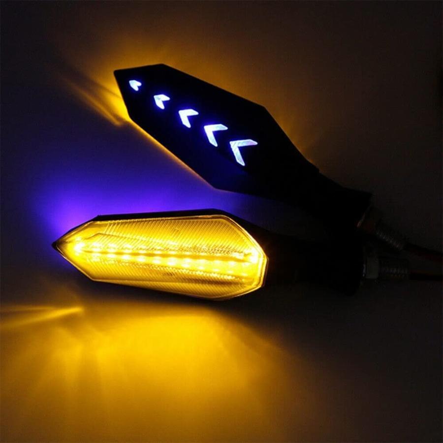 【並行輸入品】MAANYA motorcycle turn signal 2PCS DC 12V Motorcycle Lumens Turn Sigの画像