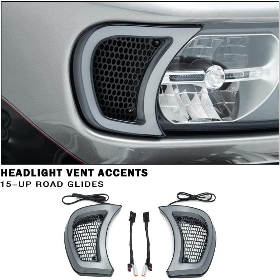 【並行輸入品】M Maintenanse Motorcycle LED Trim Lights For Harley Road Glide '15-Uの画像