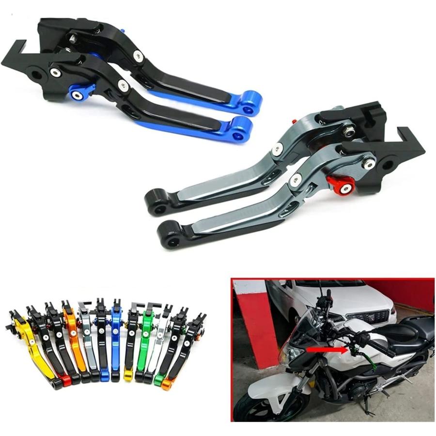 【並行輸入品】Adjustable Brake Clutch Levers CNC Motorcycle Brakes Clutch Levers f_2