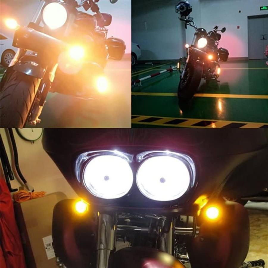 【並行輸入品】Motorcycle turn lights Amber Turn Signal Light Bulbs For Harley Daviの画像