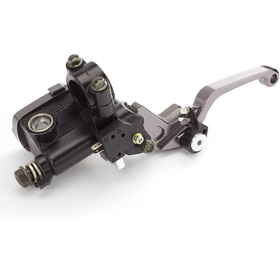 【並行輸入品】NICEDOLL 50-550CC 22mm (7/8インチ) ダートピットバイク ブレーキマスターシリンダー リザーバー ケーブル ク_2