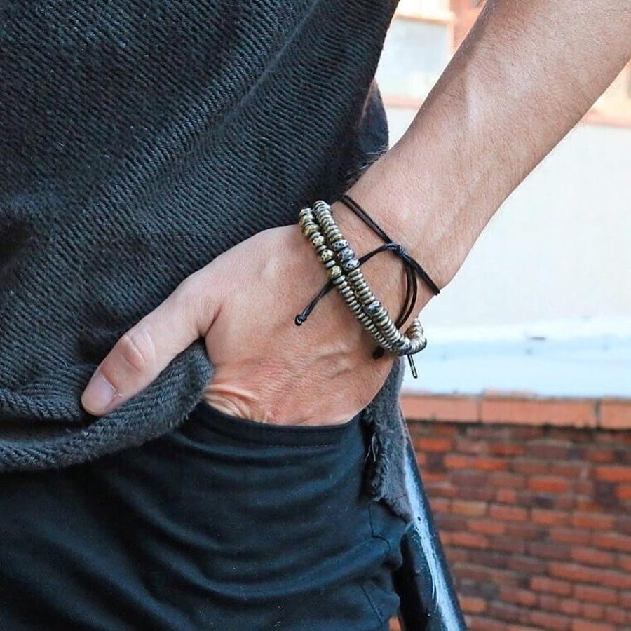 【並行輸入品】Ettika for Men - MrEttika Bracelets. Mixed Metal Brass and Silver Ri_2