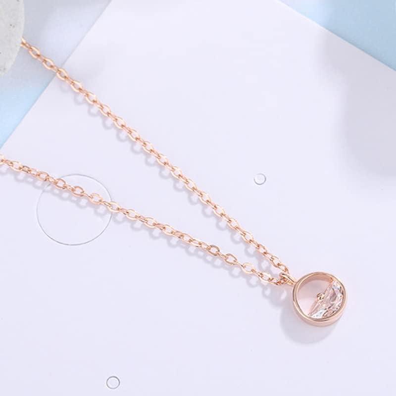 【並行輸入品】SLNFXC Necklace Simple Pendant Literary and Fresh Sweater Chain Collの画像