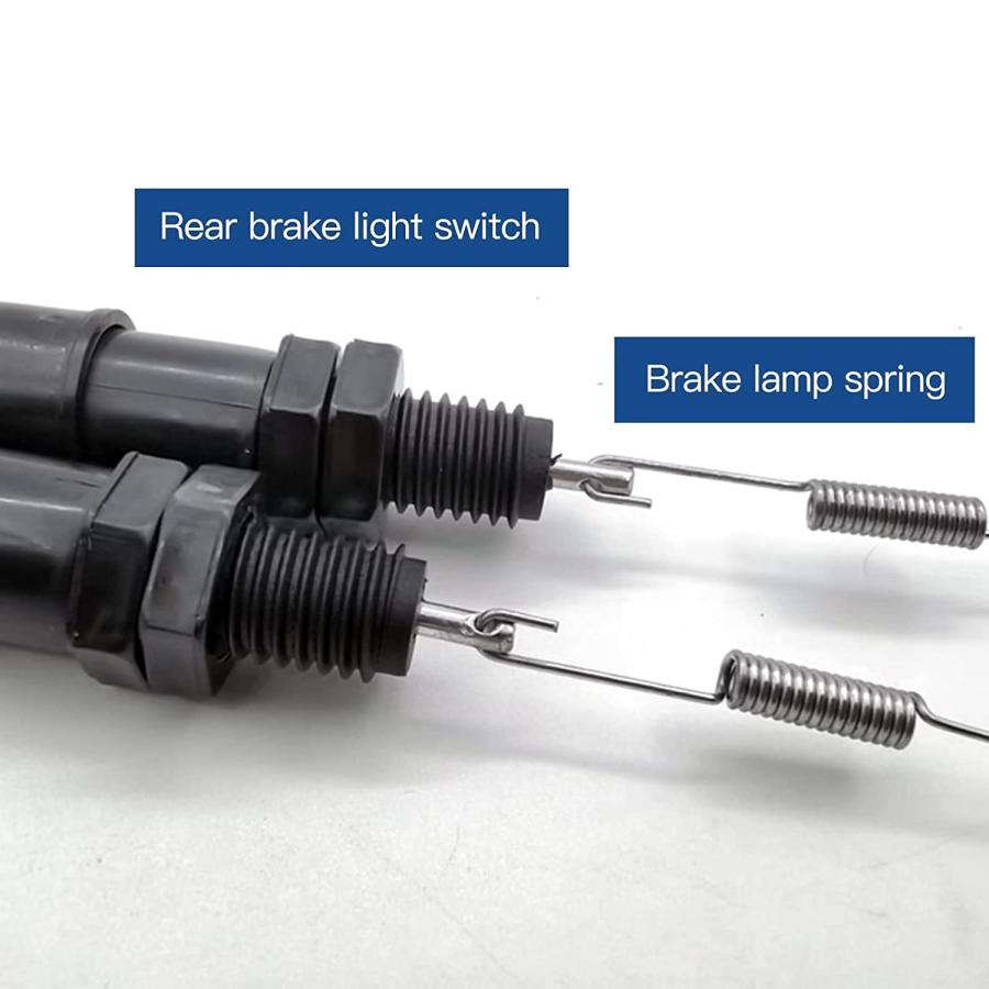 【並行輸入品】Universal Motorcycle Rear Brake Light Switch with Steel Spring Kit C_1