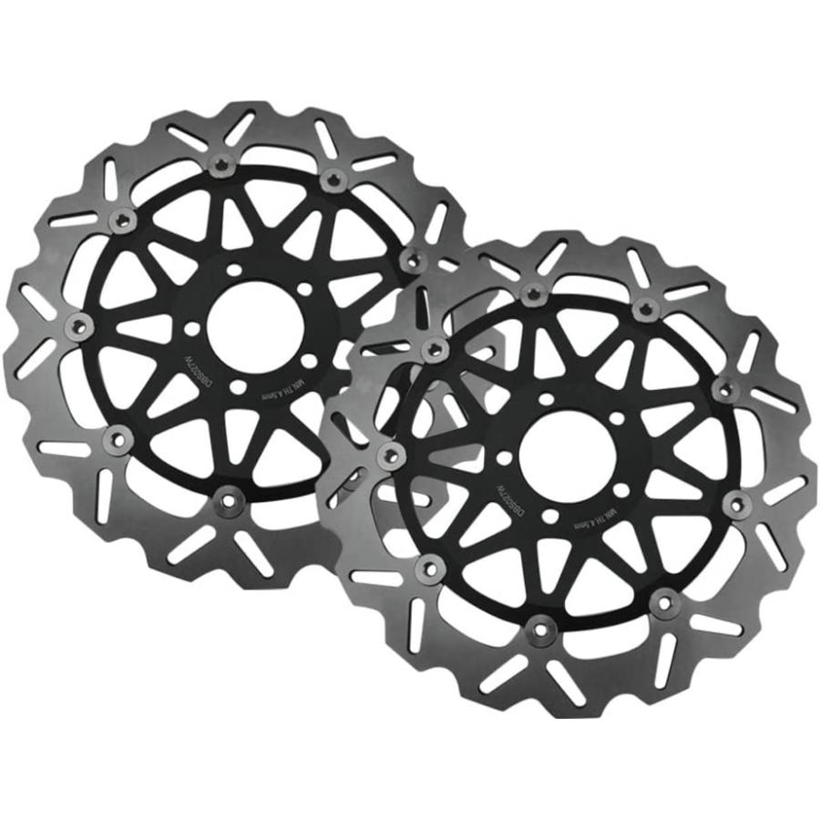 ぶっちぎり レーザーディスク 並行輸入品】Lirun Pair Motorcycle Front Brake Disc Rotors for