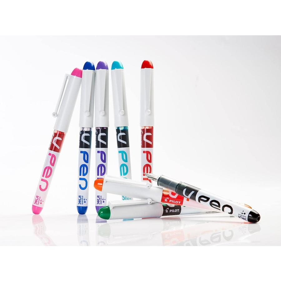 【並行輸入品】Pilot V PEN 消せる使い捨て万年筆 ペン先0.6mm ミディアムライン 5本入り ブルーインク　 | ブランド登録なし | 03