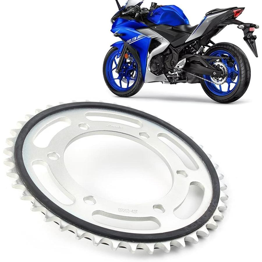 並行輸入品】FSFY Motorcycle 43 Teeth Rear Drive Chain Sprocket