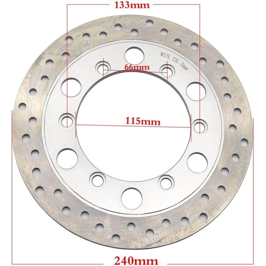 【並行輸入品】motorcycle brake disc Motorcycle Front Brake Disc Rotor For Hon&da F_5