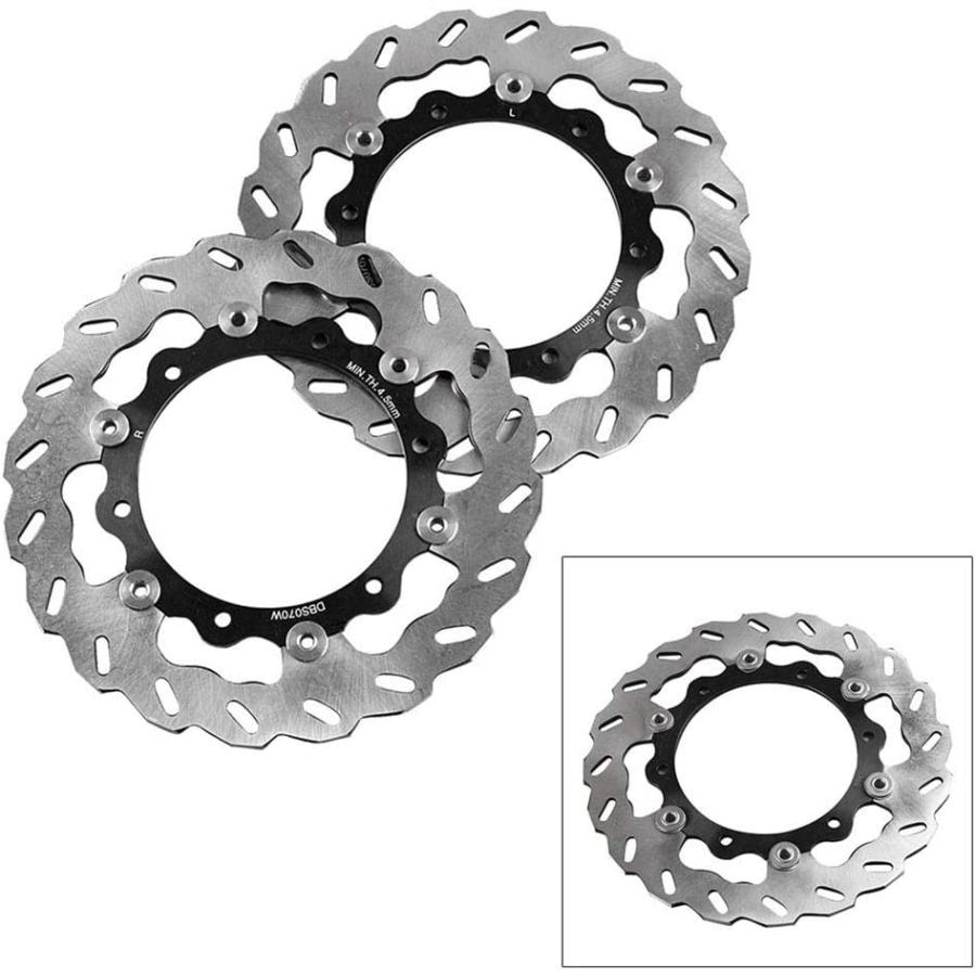 【並行輸入品】FSFY Pair Motorcycle Front Brake Disc Rotor Replacement for Yamaha X_4