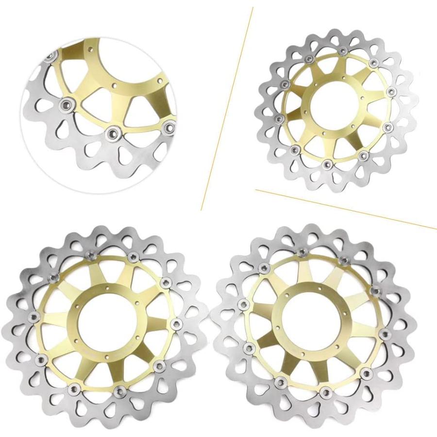 【並行輸入品】FSFY Motorcycle Brake Rotors Parts Front Brake Disc Rotors Stainless_3