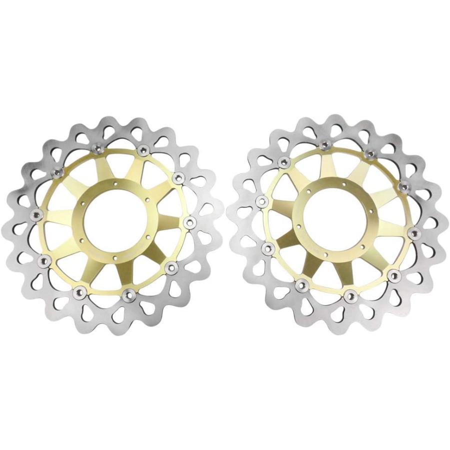 【並行輸入品】FSFY Motorcycle Brake Rotors Parts Front Brake Disc Rotors Stainless_4