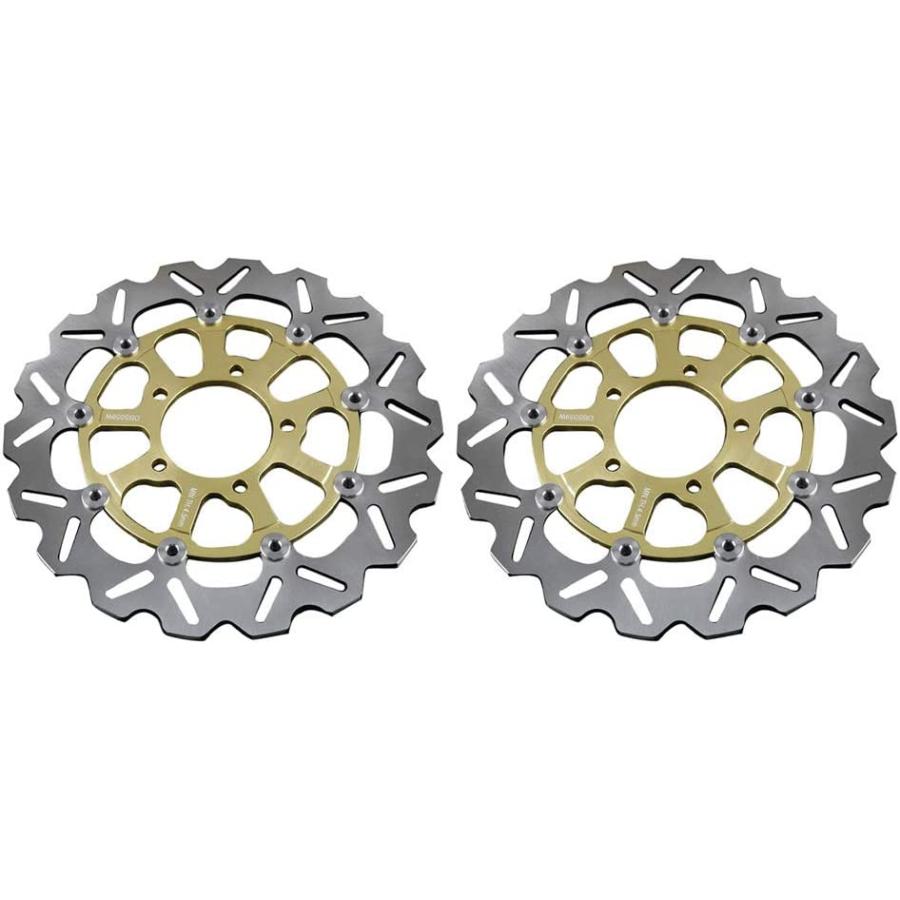 【並行輸入品】FSFY Gold Front Disc Brake Rotor Motorcycle Assembly Brake Parts Sta_2