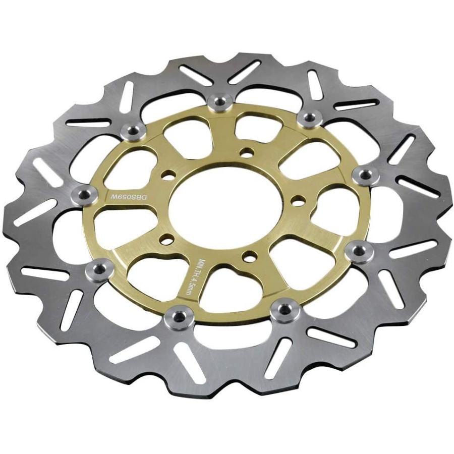 【並行輸入品】FSFY Gold Front Disc Brake Rotor Motorcycle Assembly Brake Parts Sta_4